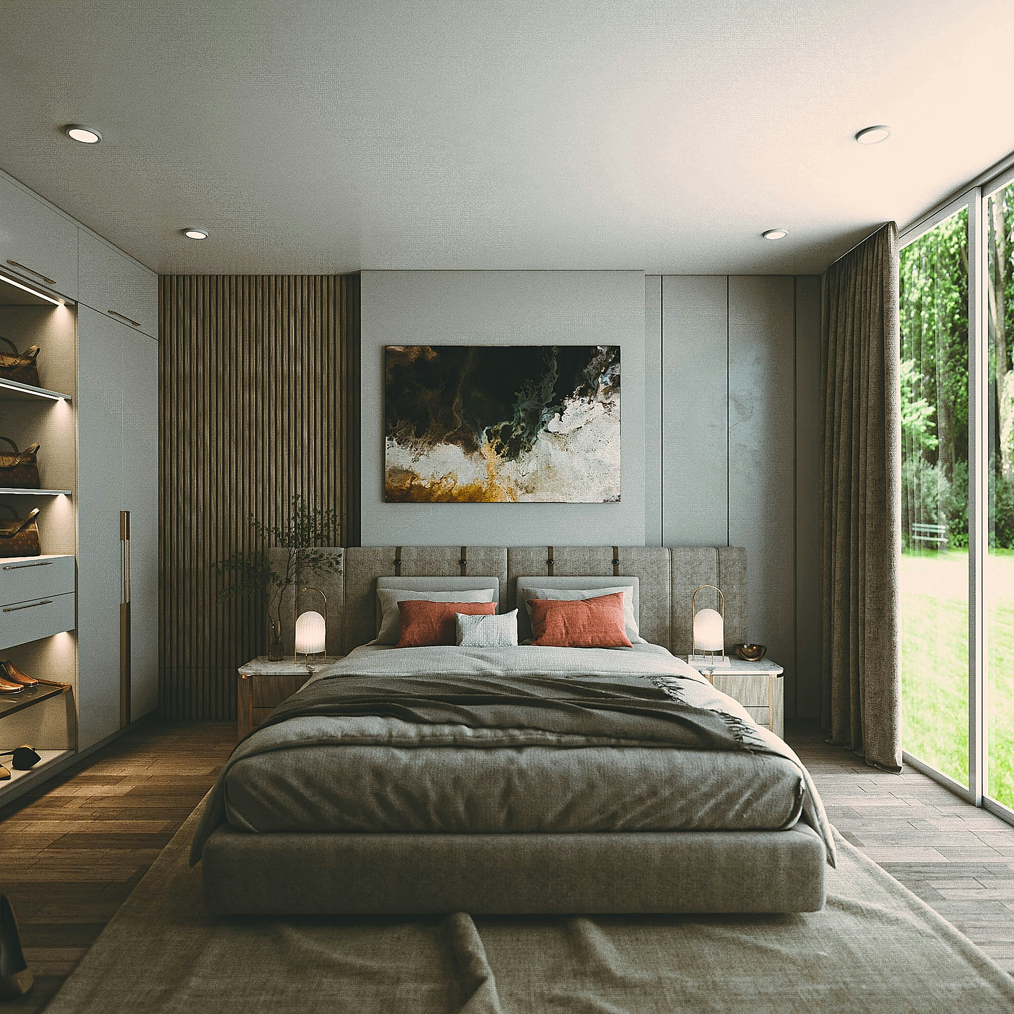 Bedroom with Large Bed - Photo by Billy Jo Catbagan on Unsplash