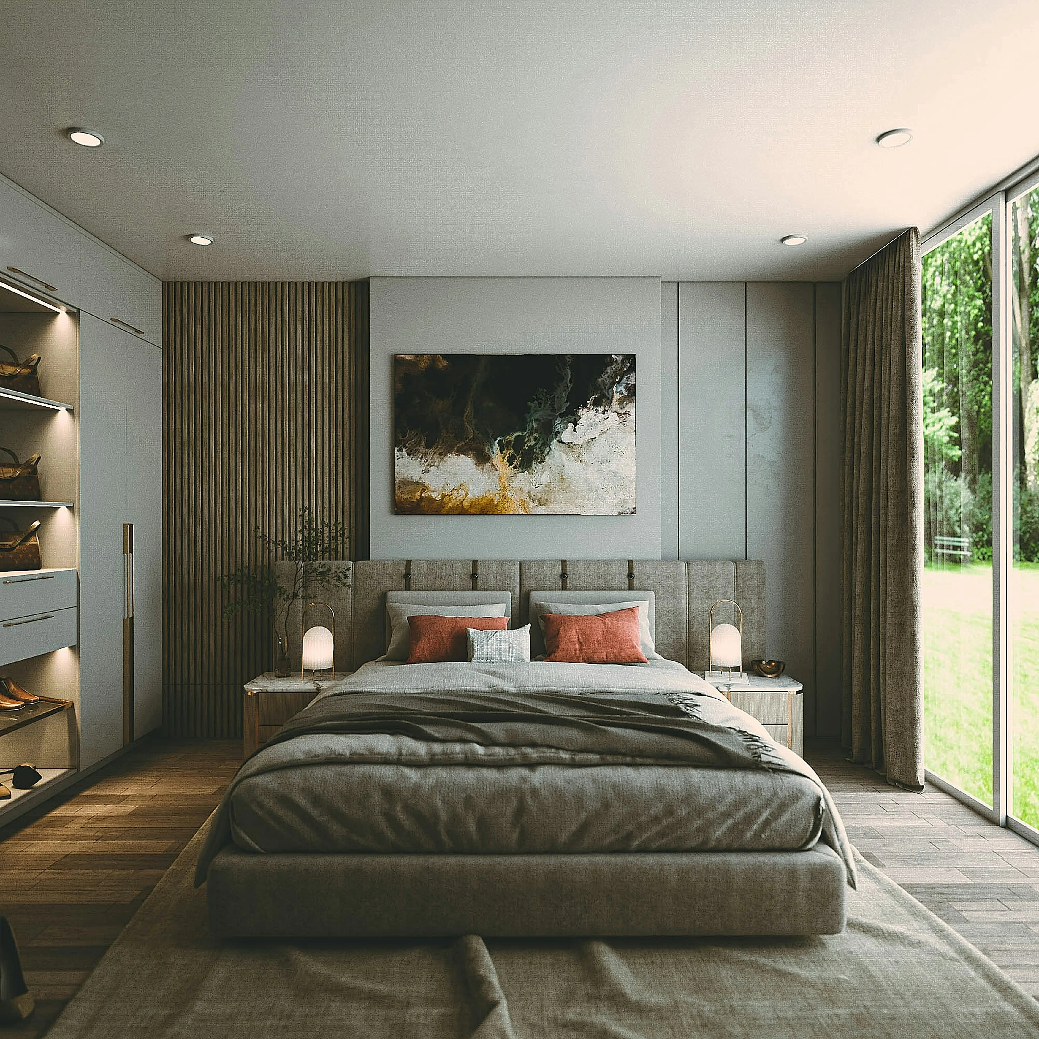 Bedroom with Large Bed - Photo by Billy Jo Catbagan on Unsplash